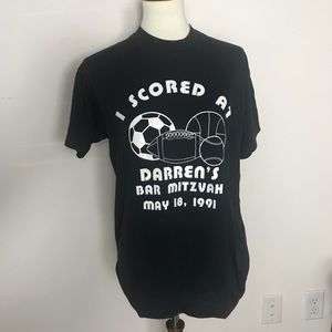 Vintage single stitch black graphic T-shirt